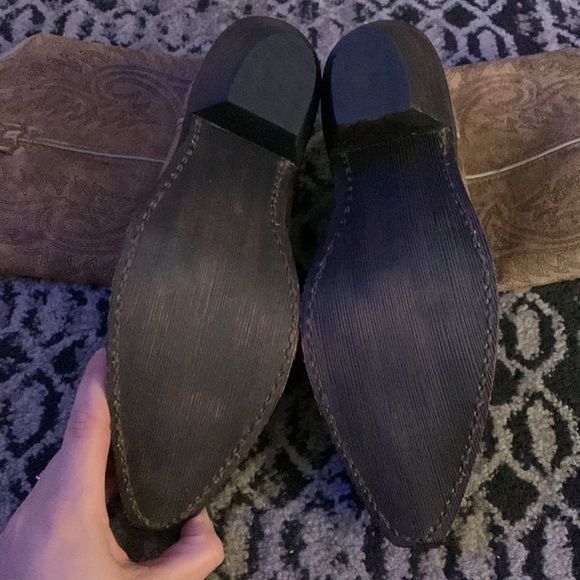 Brown Leather Cowboy Boots - Picture 3 of 4